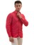 Koyu Pembe Sade Düz Karton Kutulu Slim Fit Uzun Kol Erkek Gömlek 3