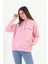 Kadın Pembe Basic Sweatshirt MW5723 2