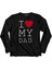 I Love My Dad Babalar Doğum Günü Hediye 5 Uzun Kollu Tişört Baskılı Çocuk T-Shirt 1