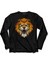Kükreyen Aslan Kafası Head Lıon Arslan Uzun Kollu Tişört Baskılı Çocuk T-Shirt 1
