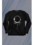 Ay Üzerinde Kara Delik Dünyaya Abkan Astronot Cosmos Uzun Kollu Tişört Baskılı Çocuk T-Shirt 1
