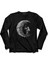 Uzayda Kazma Astronot Cosmos Yarım Ay Nasa Uzun Kollu Tişört Baskılı Çocuk T-Shirt 1