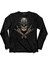 Skull Korsan Kuru Kafa Rock Zafer Işareti Metallıca Uzun Kollu Tişört Baskılı Çocuk T-Shirt 1