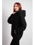 Oversize Pure Hoodie Siyah 2