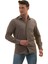Vizon Kahve Gri Doğal Kışlık Keten Karton Kutulu Slim Fit Uzun Kol Erkek Gömlek 2