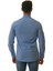 Düz Gök Mavisi Sade Karton Kutulu Slim Fit Uzun Kol Erkek Gömlek 4