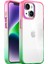 Buff iPhone 14 Air Bumper Rainbow Kılıf Pink Green 1