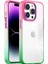 iPhone 14 Pro Max Air Bumper Rainbow Kılıf Pink Green 1