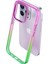 iPhone 14 Pro Max Air Bumper Rainbow Kılıf Pink Green 3