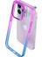 iPhone 14 Pro Max Air Bumper Rainbow Kılıf Pink Blue 3