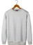 Unisex Gri Oversize Üç Iplik Şardonlu Bisiklet Yaka Sweatshirt 22K-5200177 1