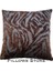 Zebra Desenli Kahverengi Kırlent Kılıfı 45 Cm*45 cm 2