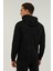 Kapüşonlu Slim Fit Siyah Erkek Sweatshirt 2WSD40052PR 2
