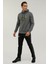 Kapüşonlu Slim Fit Gri Erkek Sweatshirt 2WSD40052PR 3