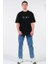Oversize T-Shir Moon Siyah 2