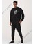 Love Baskılı Siyah Erkek Sweatshirt 3