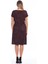 Kadın Bordo Bel Detaylı Elbise 2