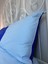 Çift Taraflı Lacivet-Açık Mavi Renkli Yastık Kılıfı 5