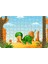 Bebek Dinozor 108 Parça Ahşap Çocuk Puzzle Yapboz 1
