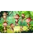 Maymunlar Çubuk Ahşap Çocuk Puzzle Yapboz 1