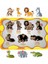 Vahşi Hayvanlar Ahşap Çocuk Puzzle Yapboz Türkçe, Ingilizce 2