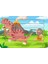 Dinozor Avcısı Çubuk Ahşap Çocuk Puzzle Yapboz 1