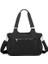 Krinkıl Siyah Kumaş Kadın Omuz Çantası SMB1163 3
