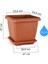 HK05 Hisar Kare Saksı No:5 Tabaklı 53,4 Cm, 74,3 Litre Antrasit 2