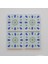 Cam Bardak Altlığı | Acem Kahveci - Mavi | 4'lü Takım | 10CM x 10CM 2