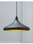 Mylights Metal Siyah Içi Altın Modern Spor Avize 35 cm En 1