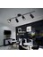 Mylights LED Spot LED Avize Siyah 4lü Avize Günışığı LED Ampullü 1