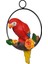 Metal Bahçe Heykeli Çim Süslemesi Üzerinde Yaşam Nakil Parrot Heykeli Levrek (Yurt Dışından) 3