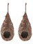 2x Su Damla Kuş Yuvası Yamaç Kutusu Çim Dokuma Kanarya Finch Budgie Evi 7 x 15CM (Yurt Dışından) 1