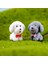 4 Minyatür Köpek Süs Sevimli Hayvanlar Peri Bahçe Zanaat Ev Dekor (Yurt Dışından) 5