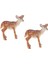 2x Deer Minyatür Süs Mikro Peyzaj Hayvan Peri Bahçesi Düğün Dekor (Yurt Dışından) 1