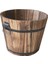 6 Ahşap Kova Etli Namlu Saksı Yuvarlak ve Altıgen Üst Bahçe Dekor (Yurt Dışından) 3