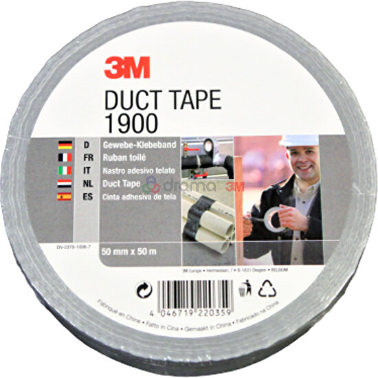 3M 3M1900 - Duct Tape Tamir Bandı 50 mm x 50 m
