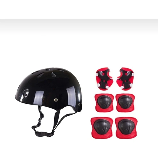 Toprock Store Çocuk Kask Dizlik Dirseklik Kemik Set 7 Parça