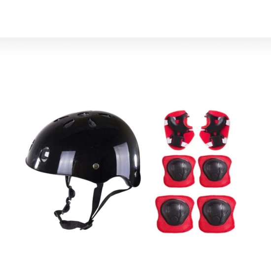 Toprock Store Çocuk Kask Dizlik Dirseklik Kemik Set 7 Parça