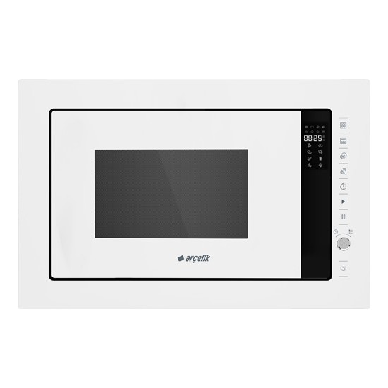 Arçelik MA 2521 B Fibona Serisi Ankastre Mikrodalga 25 lt Kapasite 1000 W Güç ve Izgara Özelliği