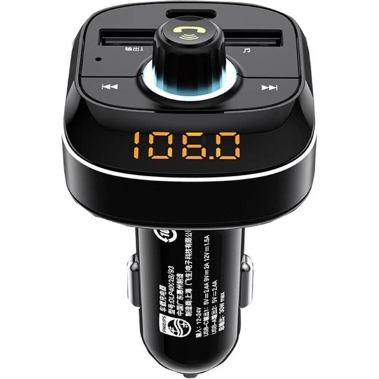Philips USB ve Type-C Şarjlı USB-Micro SD Okuyuculu Bluetooth 5.0 FM Transmitter