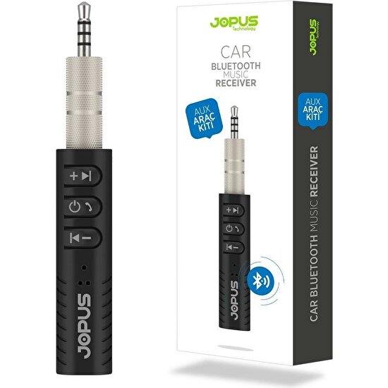 Jopus Bluetooth Araç Kiti, Araç Şarjı Çakmaklık Girişli, Oto Müzik Çalar Kiti, Fm Transmitter USB Mp3