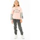 Zepkids Kız Çocuk Kedi Baskılı Kanguru Cepli Sweatshirt 9-12 Yaş
