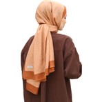 Hint Ipek Monogram Şal - Tarçın