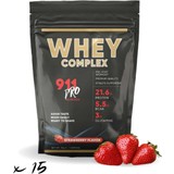 911 Pro Nutrition Whey Complex Protein Tozu Çilek Aromalı 15'li 33GR