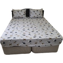 Bilgem Tekstil Lastikli Çarşaf Flanel Fited SET Yastık Kılıflı