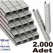 abnturk 200 Seri Mobilyacı,döşemeci El Zımba Makinesi Için Zımba Çakma Teli,8mm 2000 Adet Tel Eni:10.2mm