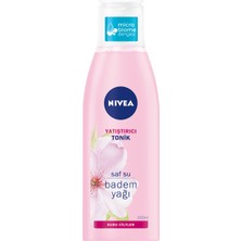 NIVEA Yatıştırıcı Tonik 200ml;Kuru Ciltler;Yüz Temizleme;Saf Su ve Badem Yağı