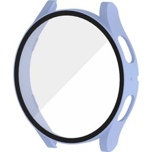 Case 4U Samsung Galaxy Watch 5 Uyumlu Kasa ve Ekran Koruyucu Sert PC 40mm Gard 14 Açık Mavi