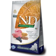 N&D Anc. Gra. Medium Maxi Puppy 12 kg Kuzulu Yaban Mersinli Düşük Tahıllı Yavru Köpek Maması